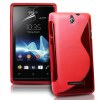 Sony Xperia E / dual Θήκη Σιλικόνης TPU S-line - Red Sony Xperia E / dual Θήκη Σιλικόνης TPU S-line - Red