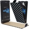 Sony Xperia P LT22i Δερμάτινη Θήκη Flip Μαύρη με βούλες Sony Xperia P LT22i Δερμάτινη Θήκη Flip Μαύρη με βούλες