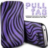 Stylish Pull Up Leather Smart Case Cover Medium - Purple Zebra OEM Stylish Pull Up Leather Smart Case Cover Medium - Purple Zebra OEM