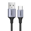 Ugreen Braided USB 2 Cable USB-C male - USB-A male Μαύρο 2m (60128) Ugreen Braided USB 2 Cable USB-C male - USB-A male Μαύρο 2m (60128)