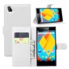 ZTE Blade Vec 4G -  Δερμάτινη Θήκη Stand Πορτοφόλι Λευκό (OEM)