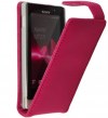 Sony Xperia Sole MT27i Δερμάτινη Θήκη Flip - Φούξια Sony Xperia Sole MT27i Δερμάτινη Θήκη Flip - Φούξια