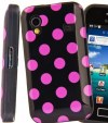 Μαύρη με μωβ βούλες Θήκη σιλικόνης για το Samsung Galaxy Ace S5830 Μαύρη με μωβ βούλες Θήκη σιλικόνης για το Samsung Galaxy Ace S5830