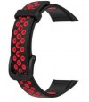 Λουράκι Smartwatch για Huawei Band 6 / Honor Band 6 Σιλικόνη Μαύρο / Κοκκινο