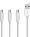 UNIVERSAL ΚΑΛΩΔΙΟ ΦΟΡΤΙΣΗΣ 1m Type-C / Micro USB / Lightning UNIVERSAL ΚΑΛΩΔΙΟ ΦΟΡΤΙΣΗΣ 1m Type-C / Micro USB / Lightning