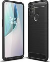 Brushed Carbon Back Cover Σιλικόνης Μαύρο (OnePlus Nord N100)
