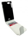 Sony Xperia J St26i Δερμάτινη θήκη flip Λευκή OEM Sony Xperia J St26i Δερμάτινη θήκη flip Λευκή OEM