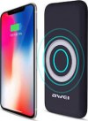Awei Power Bank Wireless Charging P58K 12000mAh - BLACK COLOR Awei Power Bank Wireless Charging P58K 12000mAh - BLACK COLOR