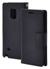 Samsung Galaxy Note Edge N915F - Book Goospery Fancy Diary Case (Black) (Mercury) Samsung Galaxy Note Edge N915F - Book Goospery Fancy Diary Case (Black) (Mercury)