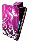 Sony Xperia E dual - Δερμάτινη θήκη Flip Μώβ Με Πεταλούδες (OEM) Sony Xperia E dual - Δερμάτινη θήκη Flip Μώβ Με Πεταλούδες (OEM)