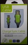 Καλώδιο MicroUSB για κινητά τηλέφωνα και tablet 1.5m - Ενισχυμένο- φορτίζει 30% ταχύτερα - Πράσινο Καλώδιο MicroUSB για κινητά τηλέφωνα και tablet 1.5m - Ενισχυμένο- φορτίζει 30% ταχύτερα - Πράσινο