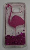 Σκληρή Θήκη TPU Gel για Samsung Galaxy S7 Edge G935F Διαφανές Με Φούξια Φλαμίνγκο (ΟΕΜ)
