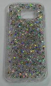 Σκληρή Θήκη TPU Gel για Samsung Galaxy S7 Edge G935F Διαφανές Με Ασημί Sparklin (ΟΕΜ)