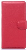 ZTE Kis 3 Max - Leather Wallet Stand Case Red (OEM) ZTE Kis 3 Max - Leather Wallet Stand Case Red (OEM)