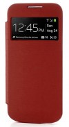 Samsung Galaxy S4 mini i9190 S-View Flip Case With Battery Back Cover - Red OEM Samsung Galaxy S4 mini i9190 S-View Flip Case With Battery Back Cover - Red OEM