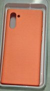 Silicone Cover for Samsung Galaxy Note 10 White Pink Silicone Cover for Samsung Galaxy Note 10 White Pink