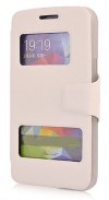 Δερμάτινη Stand Θήκη/S-View για Alcatel OneTouch Scribe Easy 8000D Λευκή (OEM) Δερμάτινη Stand Θήκη/S-View για Alcatel OneTouch Scribe Easy 8000D Λευκή (OEM)