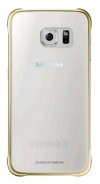 Samsung Galaxy S6 G920F - Θήκη Faceplate Samsung Clear Cover EF-QG920BFEGCN Διάφανο - Χρυσό (Samsung) Samsung Galaxy S6 G920F - Θήκη Faceplate Samsung Clear Cover EF-QG920BFEGCN Διάφανο - Χρυσό (Samsung)