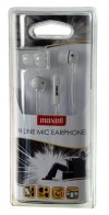 Maxell In Line Mic Ear Buds Earphone - Ασπρα με 3 διαφορετικούς υποδοχείς 03565 Maxell In Line Mic Ear Buds Earphone - Ασπρα με 3 διαφορετικούς υποδοχείς 03565