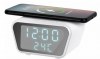 Rebel Digital Desktop Clock with Alarm Clock RB-6303-W White Rebel Digital Desktop Clock with Alarm Clock RB-6303-W White
