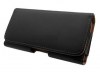 Universal μαύρη δερμάτινη θήκη M belt case με clip ζώνης συμβατή με πολλά μοντέλα κινητών τηλεφώνων Universal μαύρη δερμάτινη θήκη M belt case με clip ζώνης συμβατή με πολλά μοντέλα κινητών τηλεφώνων
