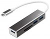 Type-C 3 Hub Logilink with Card Reader UA0305 Grey Type-C 3 Hub Logilink with Card Reader UA0305 Grey