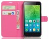 Lenovo Vibe C2 Δερμάτινη Stand Θήκη Πορτοφόλι Με Πίσω Κάλυμμα Σιλικόνης Φούξια OEM Lenovo Vibe C2 Δερμάτινη Stand Θήκη Πορτοφόλι Με Πίσω Κάλυμμα Σιλικόνης Φούξια OEM