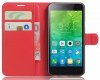 Lenovo Vibe C2 Δερμάτινη Stand Θήκη Πορτοφόλι Με Πίσω Κάλυμμα Σιλικόνης Κόκκινο OEM Lenovo Vibe C2 Δερμάτινη Stand Θήκη Πορτοφόλι Με Πίσω Κάλυμμα Σιλικόνης Κόκκινο OEM