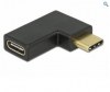 DELOCK Superspeed USB Type-C male to Type-C female 90 μοιρες γωνια δεξια/αριστερα DELOCK Superspeed USB Type-C male to Type-C female 90 μοιρες γωνια δεξια/αριστερα