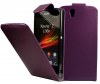 Sony Xperia Z Leather Flip Case - Purple (OEM) Sony Xperia Z Leather Flip Case - Purple (OEM)