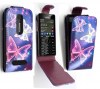 Nokia Asha 206 - Δερμάτινη Θήκη Flip Μπλέ Με Πεταλούδες (OEM) Nokia Asha 206 - Δερμάτινη Θήκη Flip Μπλέ Με Πεταλούδες (OEM)