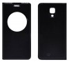 Doogee Iron Bone DG750 Book-Style S-View Wallet Case with Circular Window (Black)