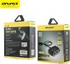 Awei 3socket adapter with 2 usb interfaced Black C-35 Awei 3socket adapter with 2 usb interfaced Black C-35