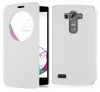 LG G4 Beat / G4S H735 - Δερμάτινη Stand θήκη Με Παραθυράκι Και Πίσω Πλαστικό Κάλυμμα Λευκό (OEM) LG G4 Beat / G4S H735 - Δερμάτινη Stand θήκη Με Παραθυράκι Και Πίσω Πλαστικό Κάλυμμα Λευκό (OEM)