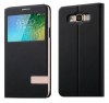 Samsung SM-E700F Galaxy E7 - Θήκη Book S-View Usams Muge Series Μαύρη (Usams) Samsung SM-E700F Galaxy E7 - Θήκη Book S-View Usams Muge Series Μαύρη (Usams)