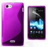 Sony Xperia J St26i Θήκη Σιλικόνης TPU Γραμμής S - Μωβ Sony Xperia J St26i Θήκη Σιλικόνης TPU Γραμμής S - Μωβ