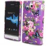 Sony Xperia U ST25i Gel TPU Case Purple With Butterflies SXUGCPWB OEM Sony Xperia U ST25i Gel TPU Case Purple With Butterflies SXUGCPWB OEM