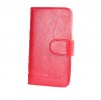 Leather Wallet/Case for Alcatel One Touch Pop C5 (OT-5036D) Red (OEM)