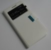 Vodafone Smart 4 max Leather Wallet Case with Window & Silicone Back Cover - White (OEM)