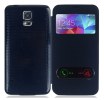 Samsung Galaxy S5 G900 - S-View Flip Θήκη Με Πίσω Καπάκι Μπαταρίας - Σκούρο Μπλέ (OEM)