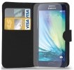 Samsung Galaxy J3 (2016) J320F - Δερμάτινη θήκη Πορτοφόλι Μαύρο (OEM)