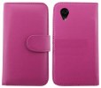 LG Nexus 5 D820 / D821 - Leather Wallet Case Purple (OEM)