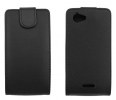 Sony Xperia L Flip Leather Case - Black (OEM)