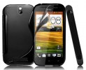 HTC One SV TPU Gel S-Line Silicone Case (Black) (OEM)