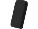 Black Real Cow Skin Pouch Large