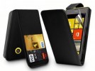 Nokia Lumia 630 / 635 - Δερμάτινη Θήκη Flip Μαύρη (OEM)