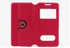 ZTE Blade A450 Leather Flip Case with Window (Red) (OEM)
