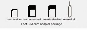 Set for Sim Nano Sim Adapter 4in 1 (OEM)