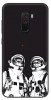 Silicone Bumper Case for Xiaomi Pocophone F1 Cat Astronauts (OEM)