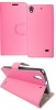 Huawei Ascend G620s Leather Wallet Stand/Case (Magenta) (OEM)